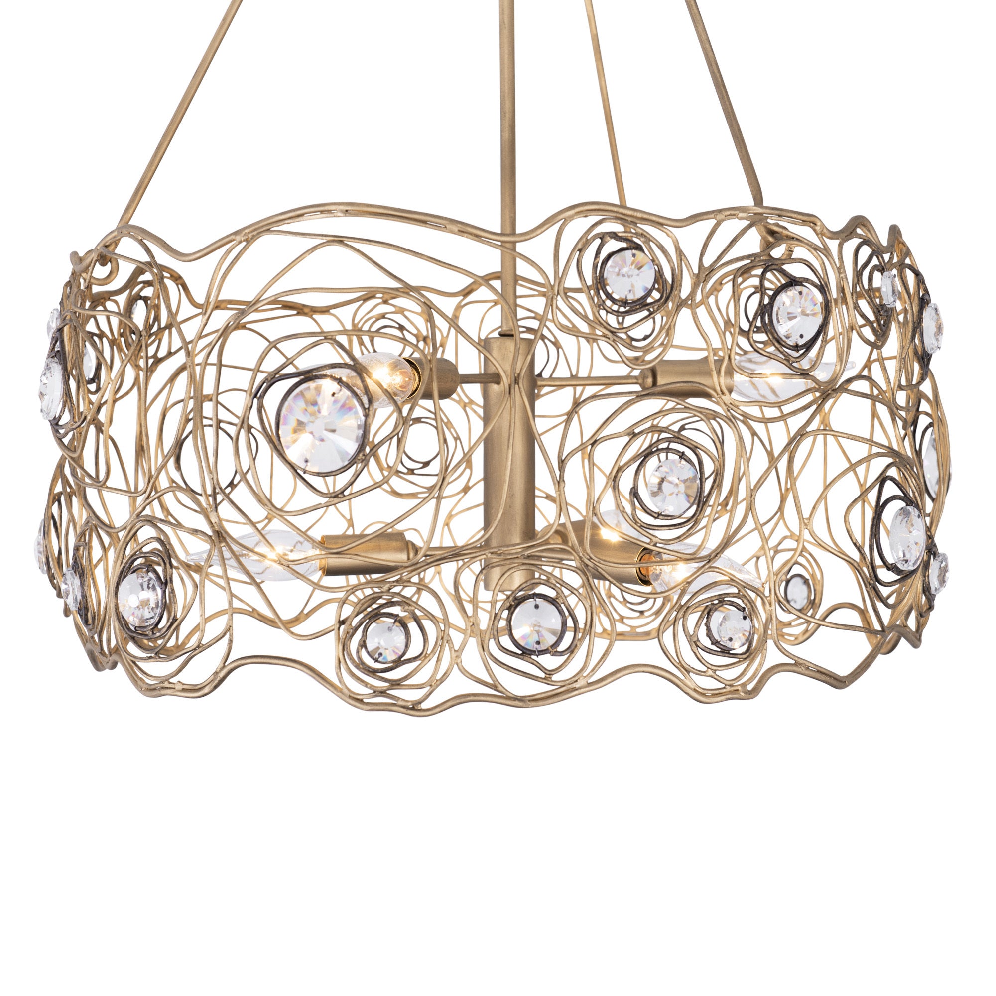 Ethereal Rose 6 Light Chandelier - Havana Gold Ombre