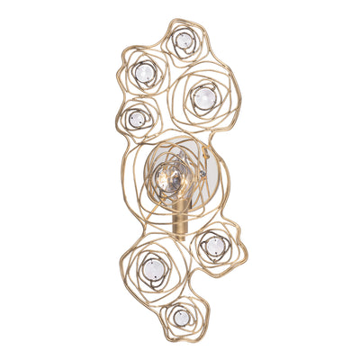 Ethereal Rose 1 Light Sconce - Havana Gold Ombre/Polished Stainless Accents
