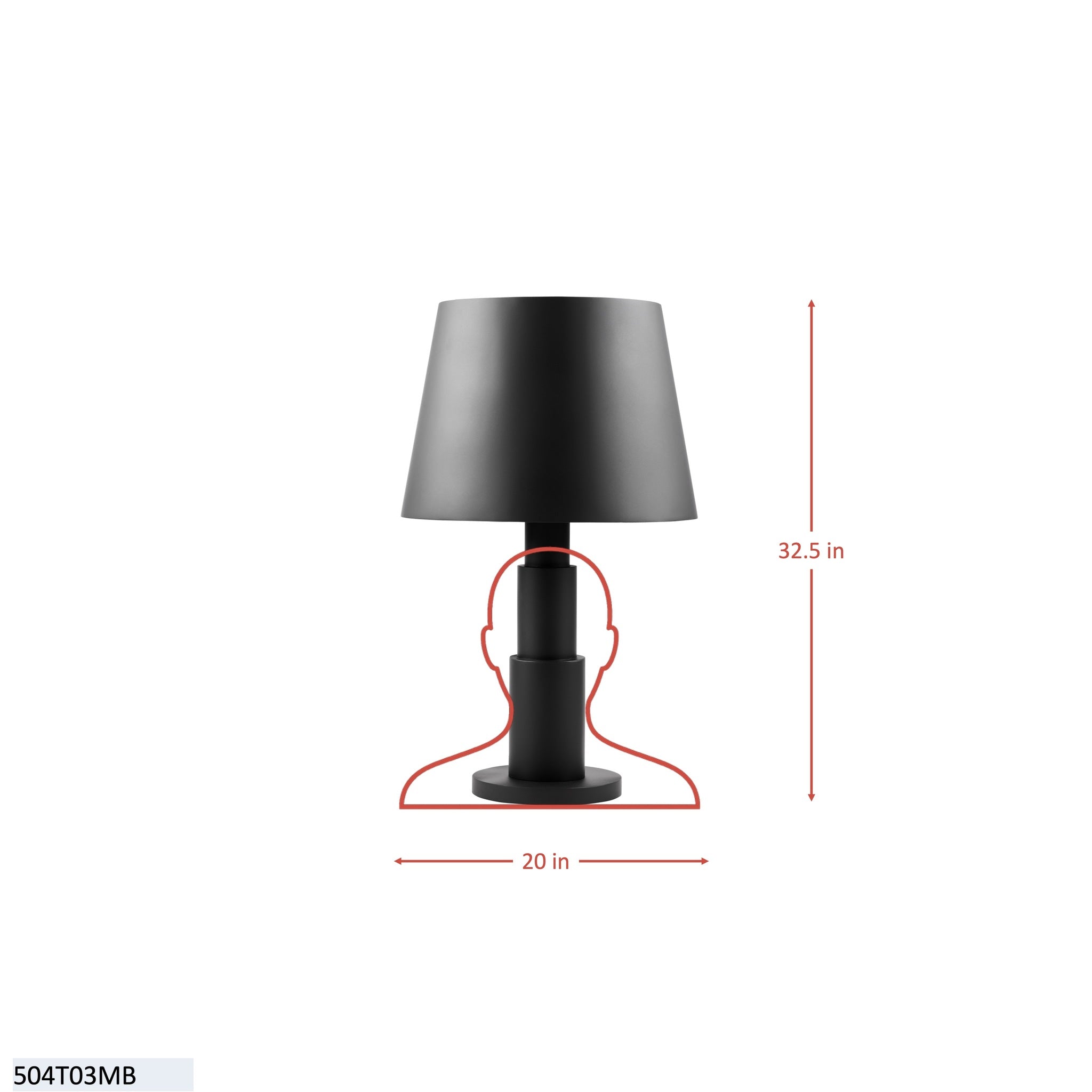 Giustino 3 Light Table Lamp - Matte White