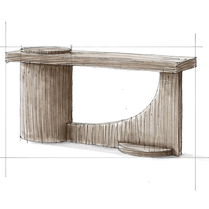 Westwood 512TA62A Console Table - Ash Blonde