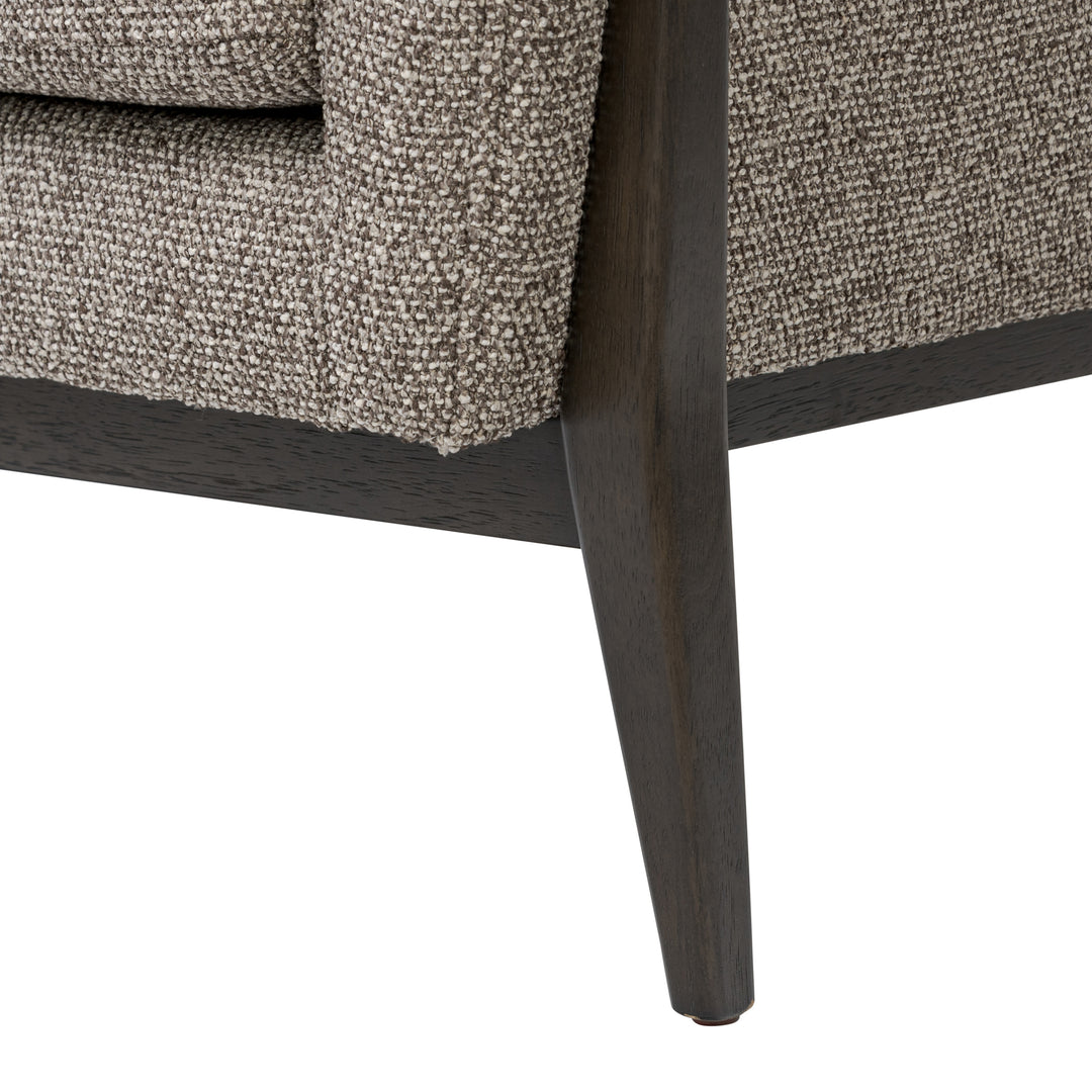 Melrose 515CH32A Accent Chair - Dark Brown Oak/Earth