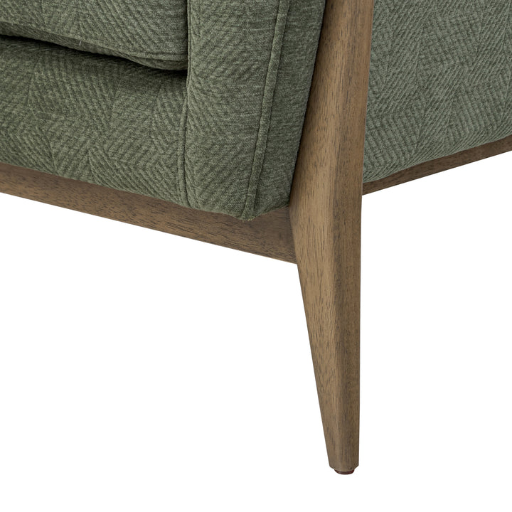 Melrose 515CH32B Accent Chair - Harvest Oak/Green
