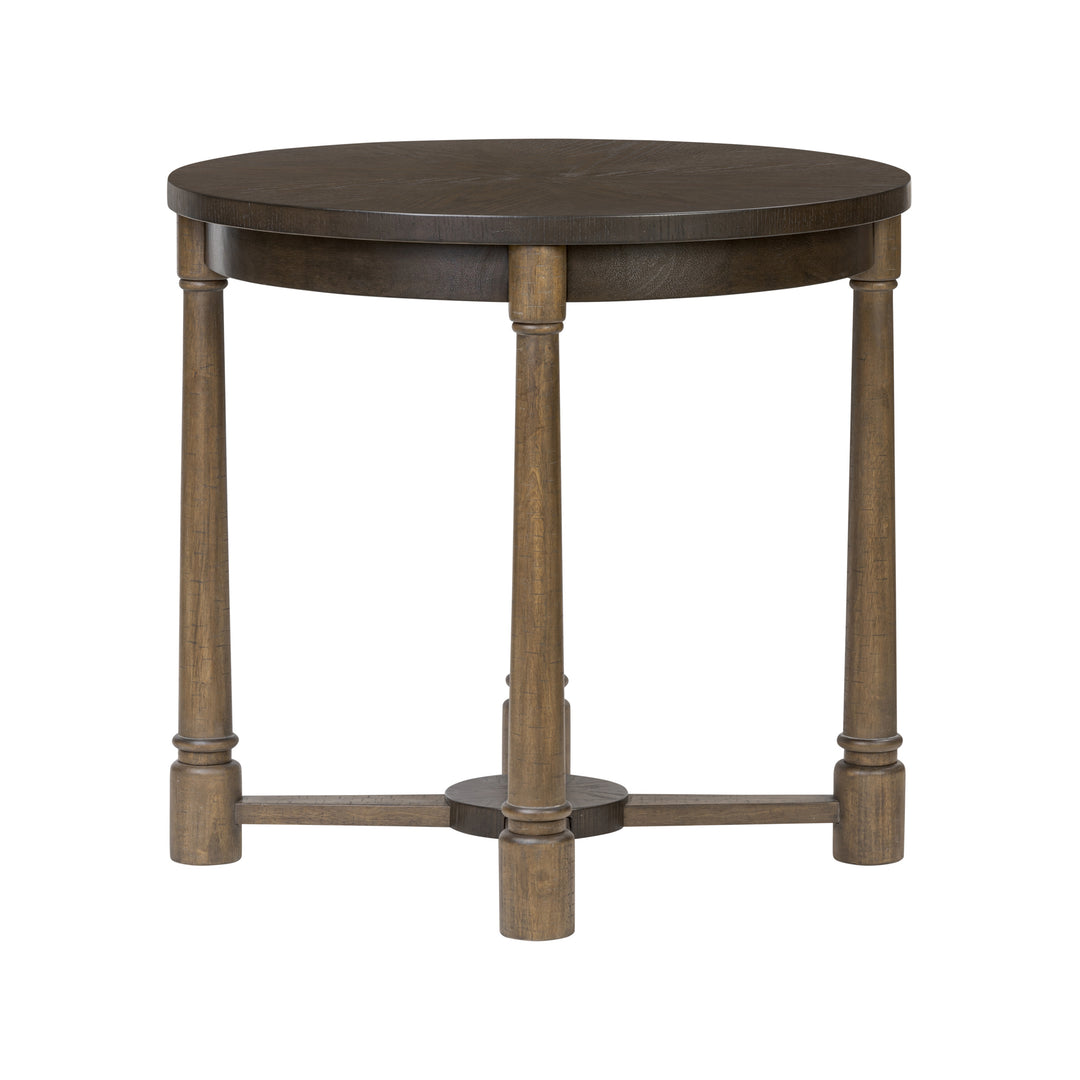 Nob Hill 516TN32A Center Table - Aged Barrel/Dark Brown Oak