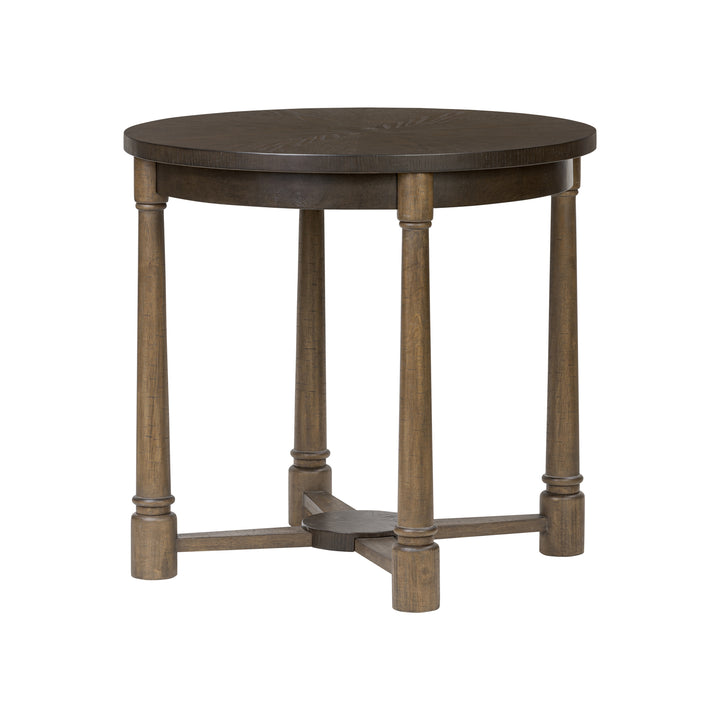 Nob Hill 516TN32A Center Table - Aged Barrel/Dark Brown Oak