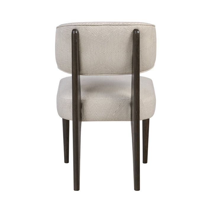 Terra 517CH21A (Set of 2) Dining Chair - Dark Brown Oak/Ecru