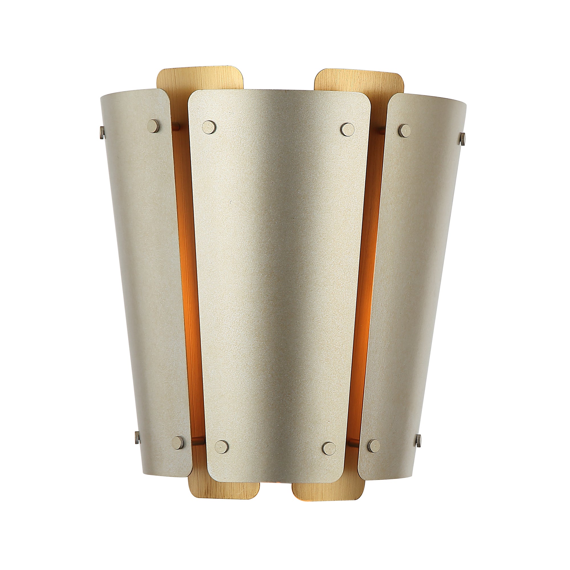 Peep Show 1 Light Sconce - Sunwashed Silver/Brushed Sienna