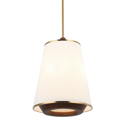 Desert Flyer 3 Light Foyer - Satin Brass/Medium Walnut