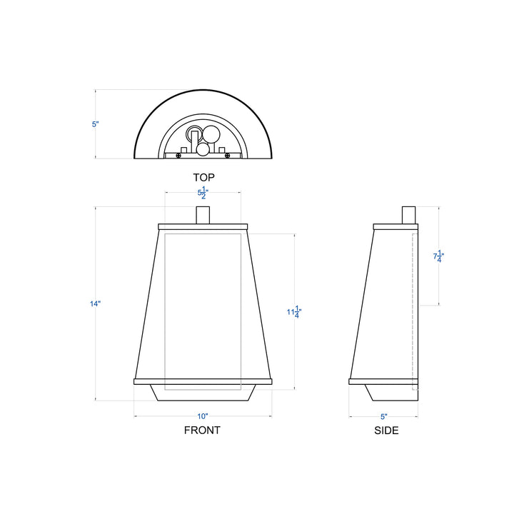 Desert Flyer 520W02SBW 2-Lt Sconce - Satin Brass/Medium Walnut