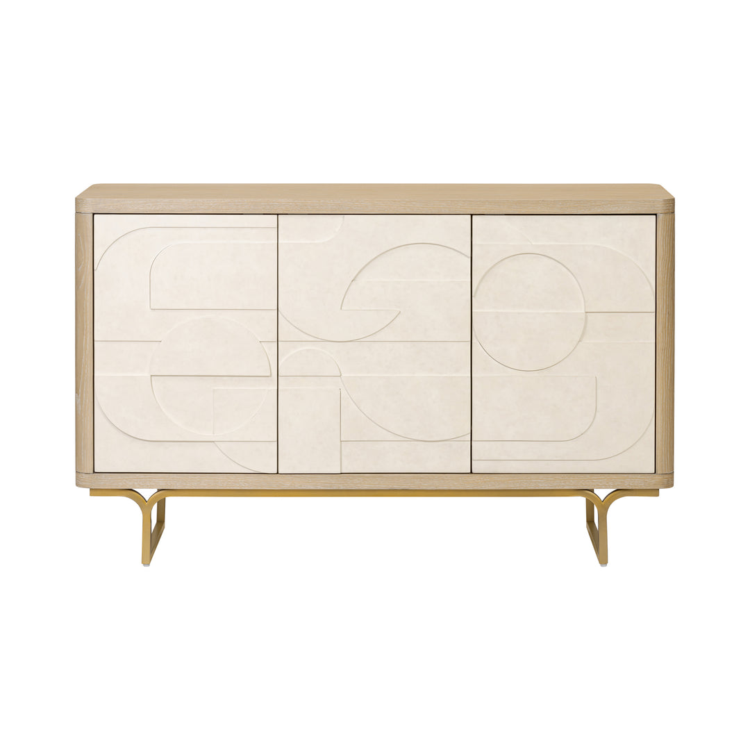 Montage 522ST54A Credenza - Light Oak/Parchment Wood