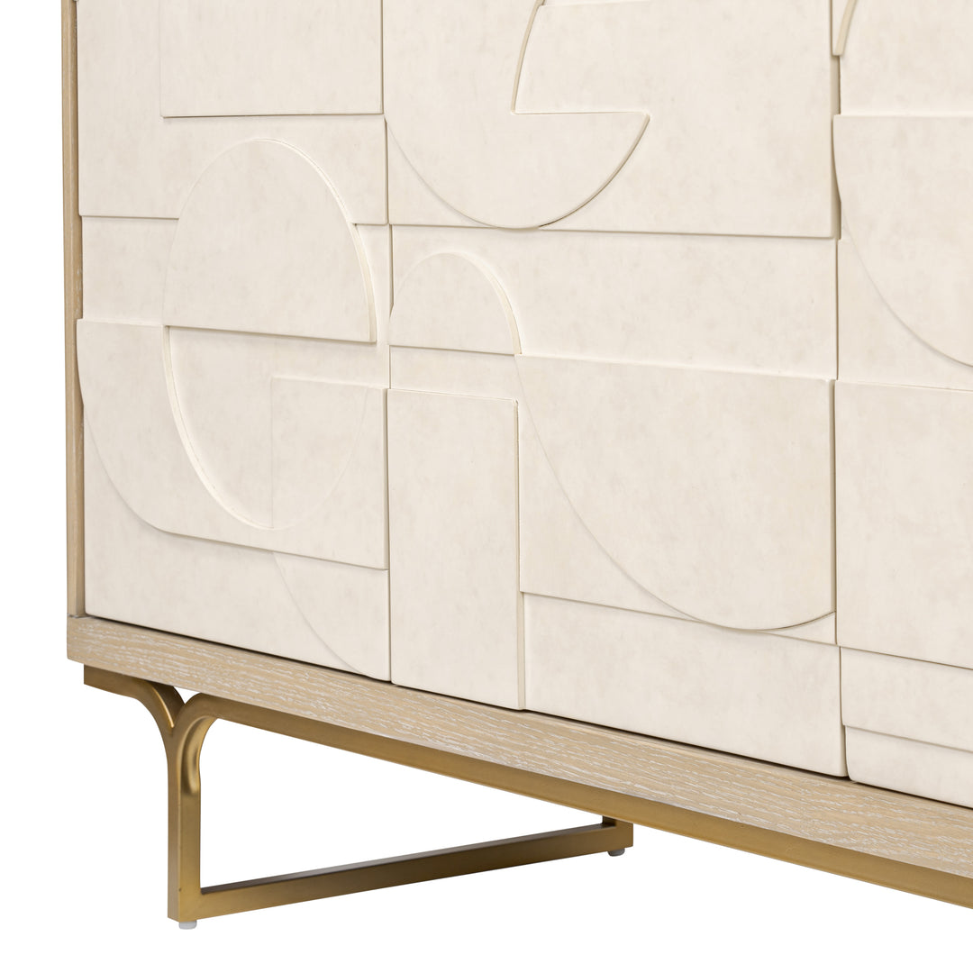 Montage 522ST54A Credenza - Light Oak/Parchment Wood