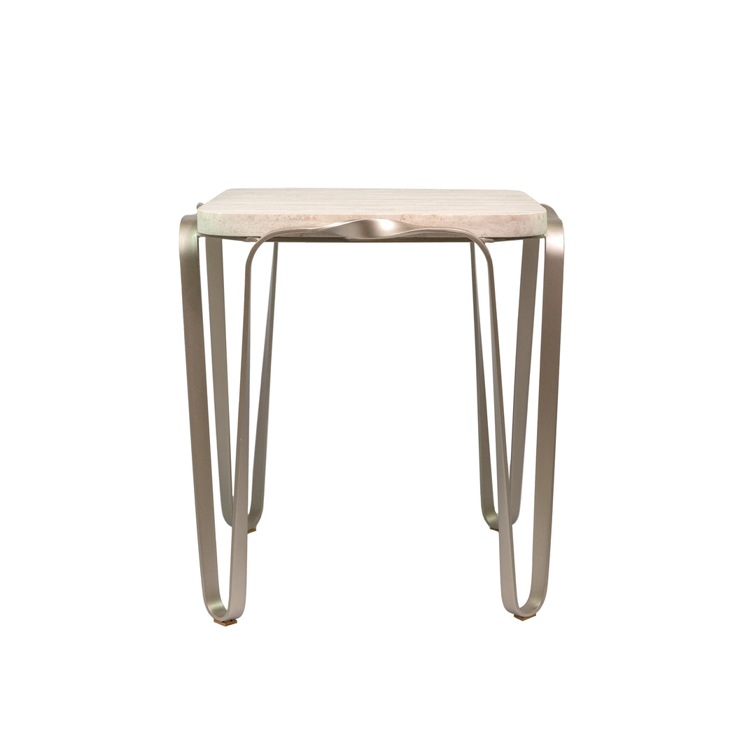 Devereaux 525TE24A Side Table - Chablis Silver