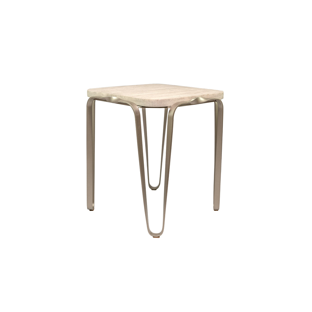 Devereaux 525TE24A Side Table - Chablis Silver