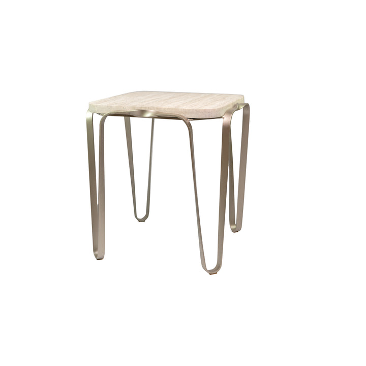 Devereaux 525TE24A Side Table - Chablis Silver