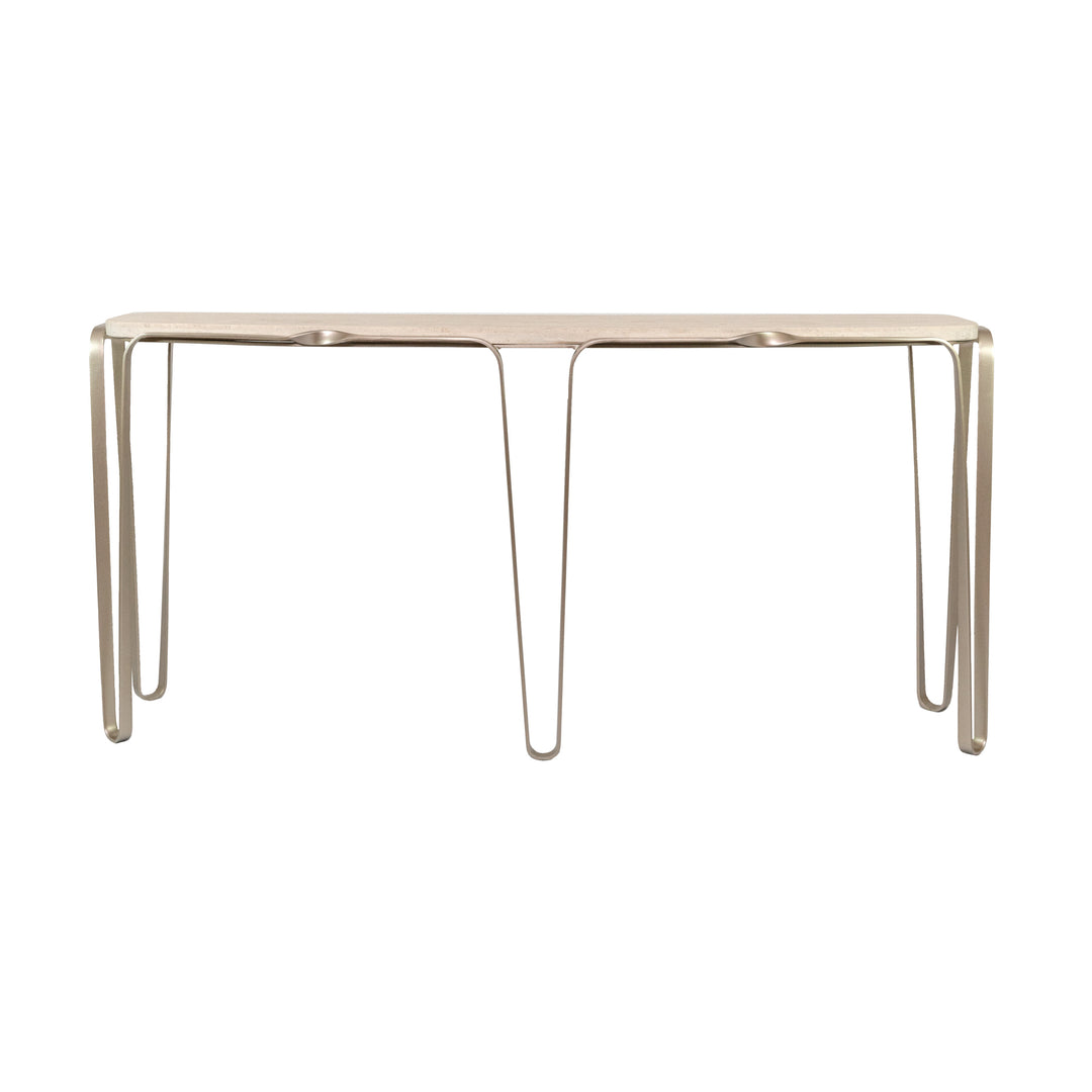 Devereaux 525TO62A Console Table - Chablis Silver