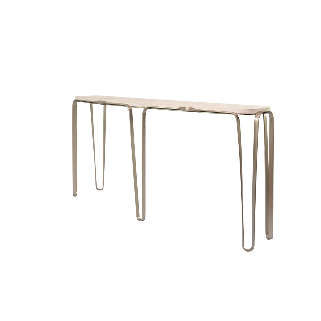 Devereaux 525TO62A Console Table - Chablis Silver