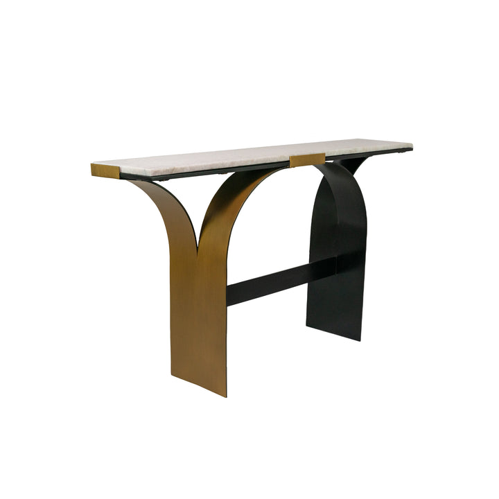 Rivington 526TO54A Console Table - Heirloom Gold/Nouveau Black