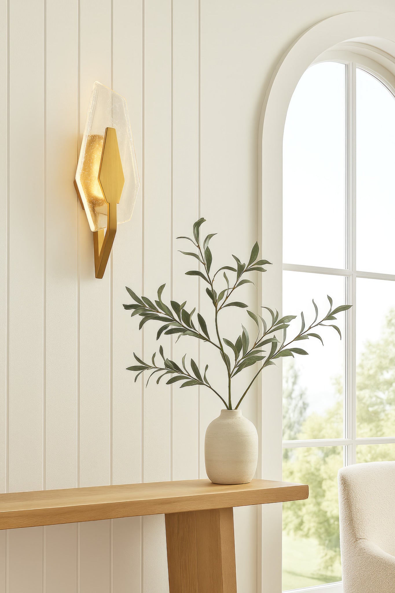 Down the Wrong Path 1 Light Sconce - Brass Kisser