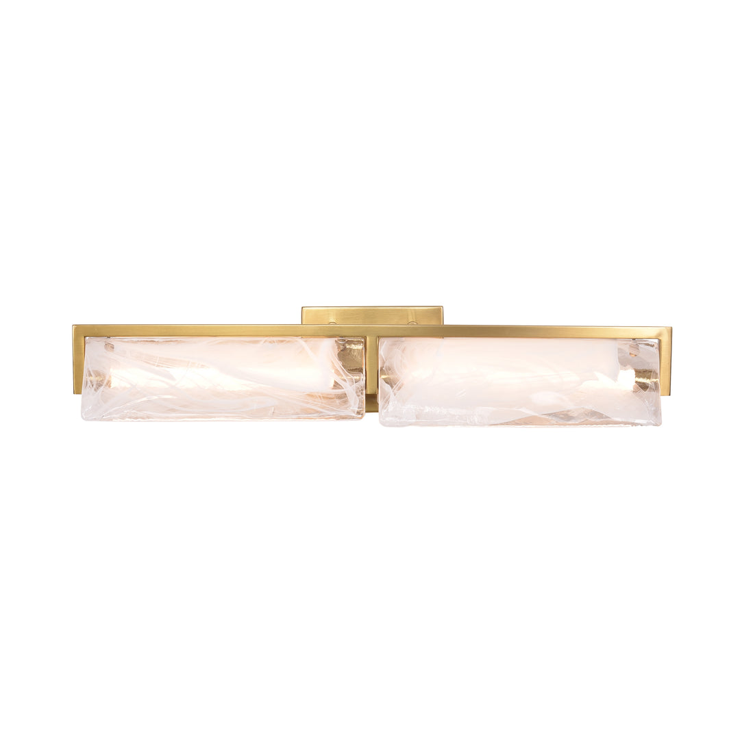 Mingle 531B02SB 2-Lt Bath - Satin Brass