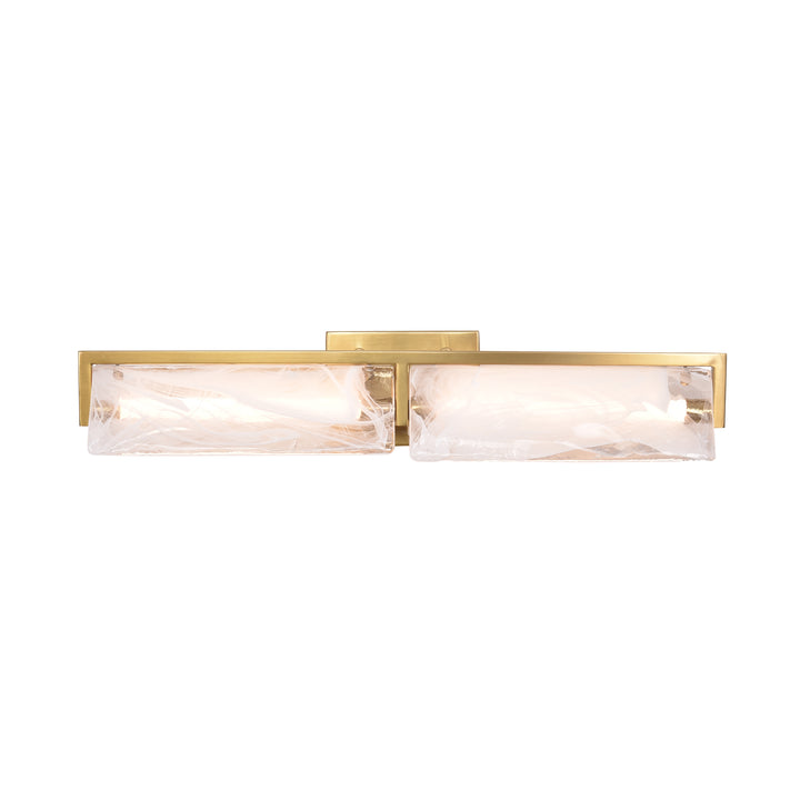 Mingle 531B02SB 2-Lt Bath - Satin Brass