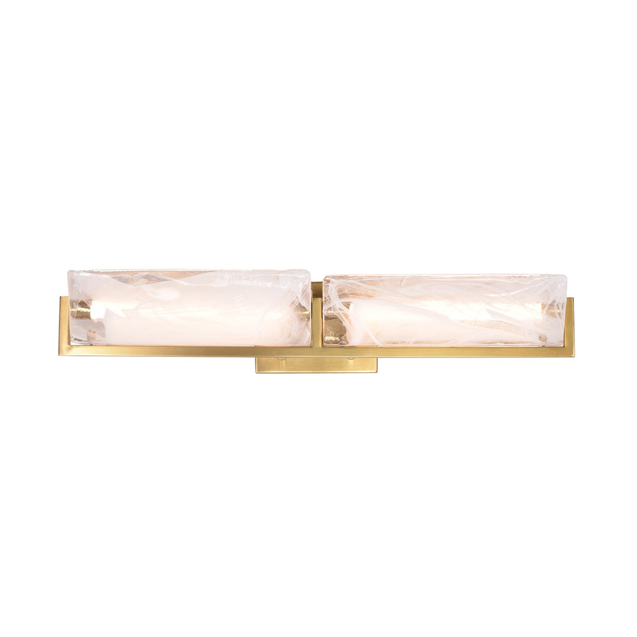 Mingle 531B02SB 2-Lt Bath - Satin Brass