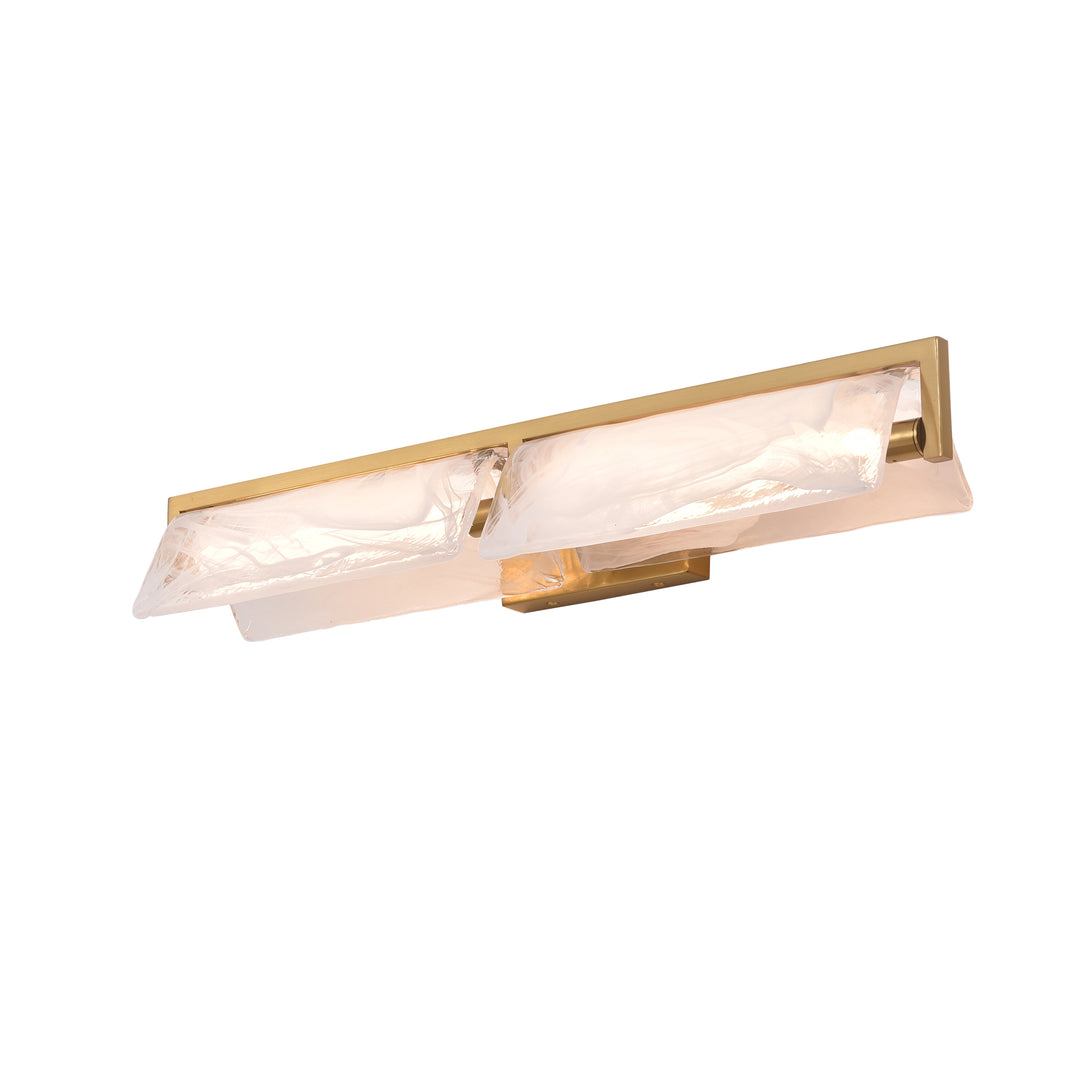Mingle 531B02SB 2-Lt Bath - Satin Brass