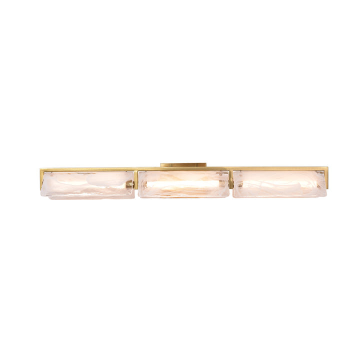Mingle 531B03SB 3-Lt Bath - Satin Brass