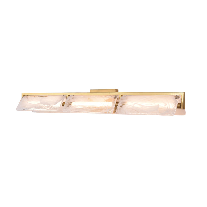 Mingle 531B03SB 3-Lt Bath - Satin Brass
