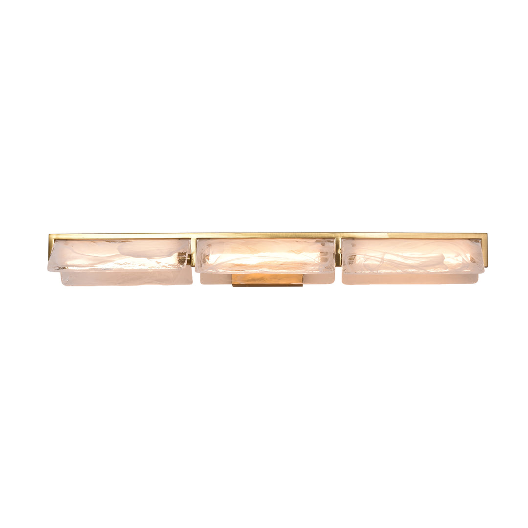 Mingle 531B03SB 3-Lt Bath - Satin Brass