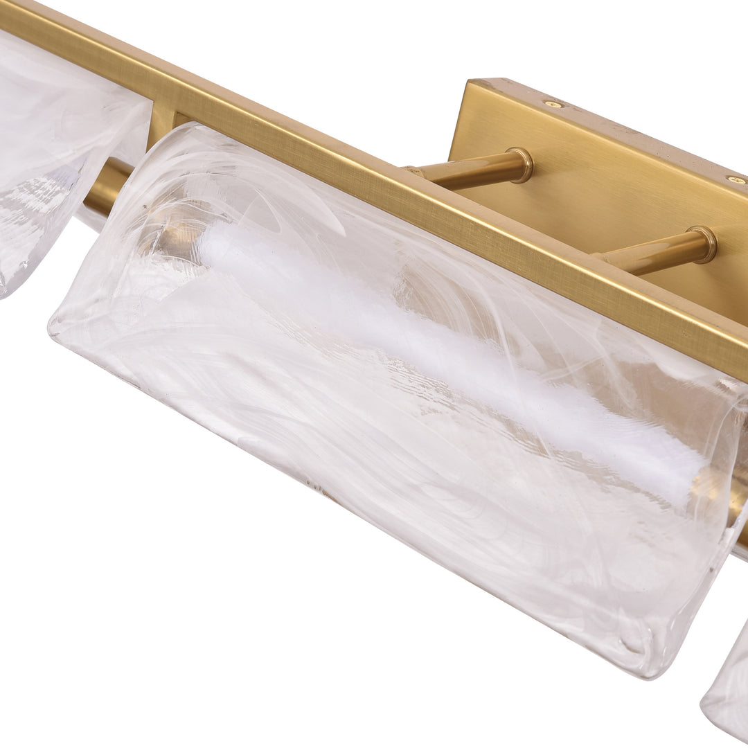 Mingle 531B03SB 3-Lt Bath - Satin Brass