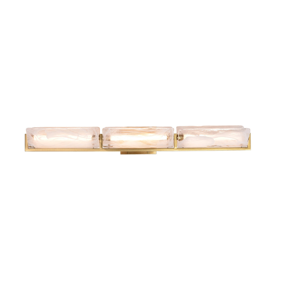 Mingle 531B03SB 3-Lt Bath - Satin Brass