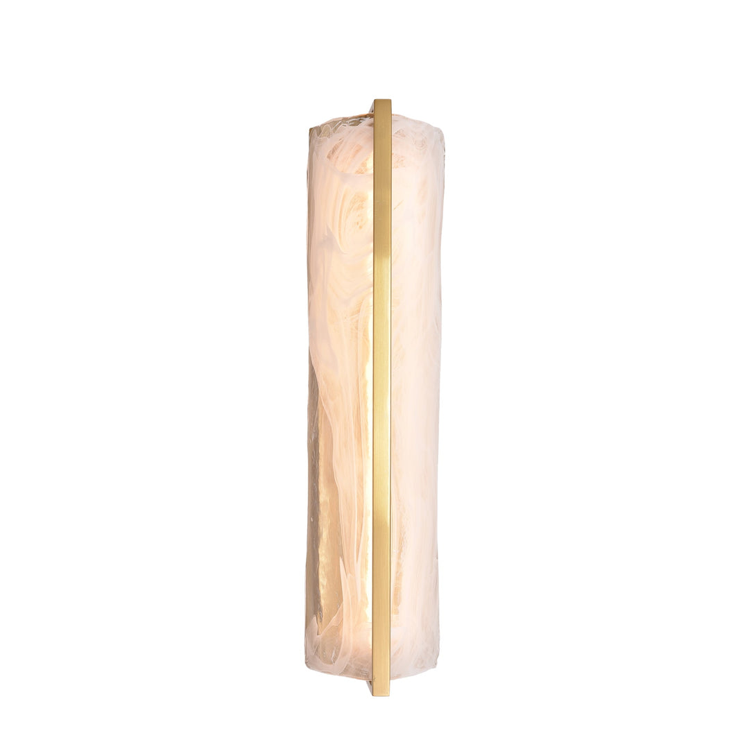 Mingle 531W01LSB 1-Lt Tall Sconce - Satin Brass