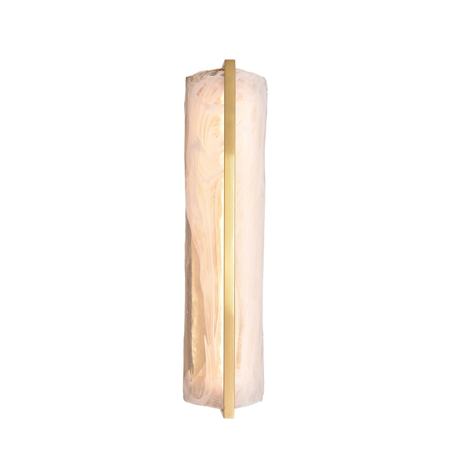 Mingle 531W01LSB 1-Lt Tall Sconce - Satin Brass