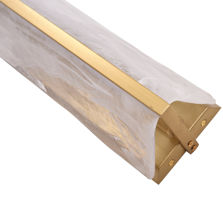 Mingle 531W01LSB 1-Lt Tall Sconce - Satin Brass