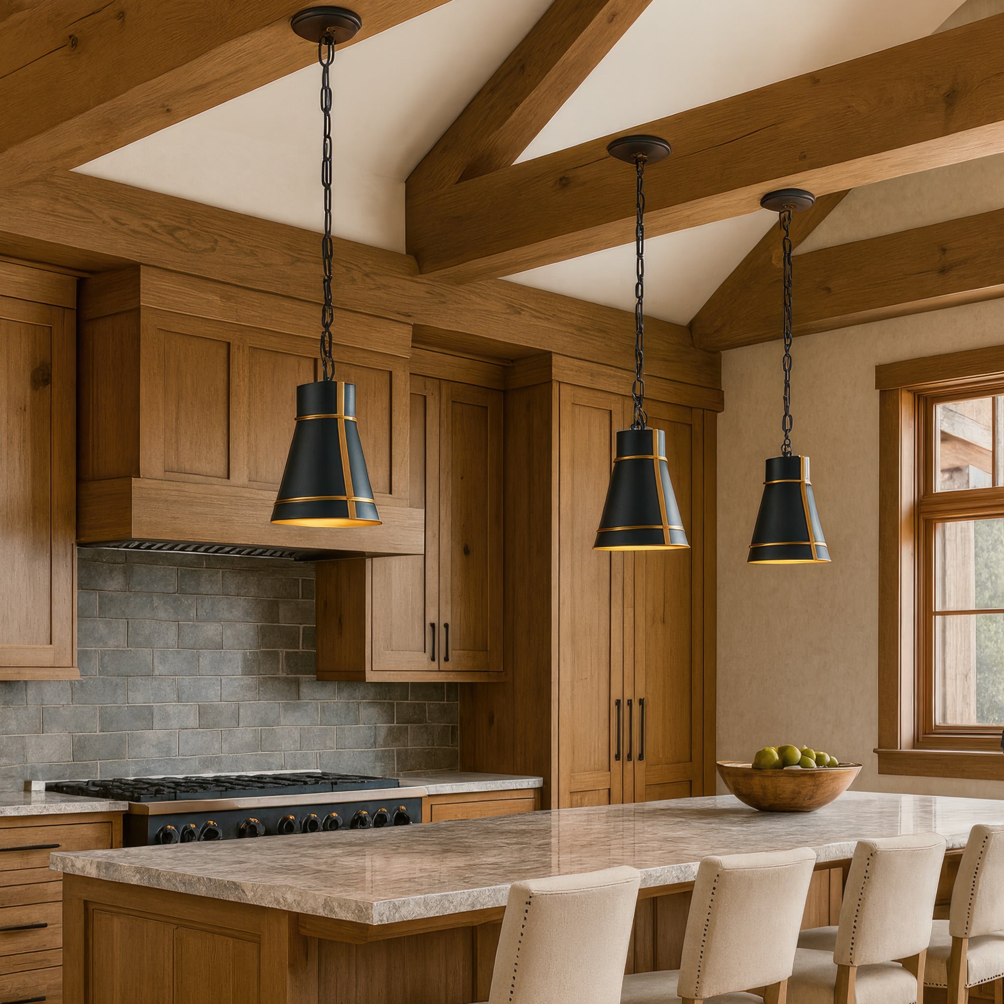 Brasserie 1-Light Mini Pendant - Blackened Zinc/Heritage Bronze