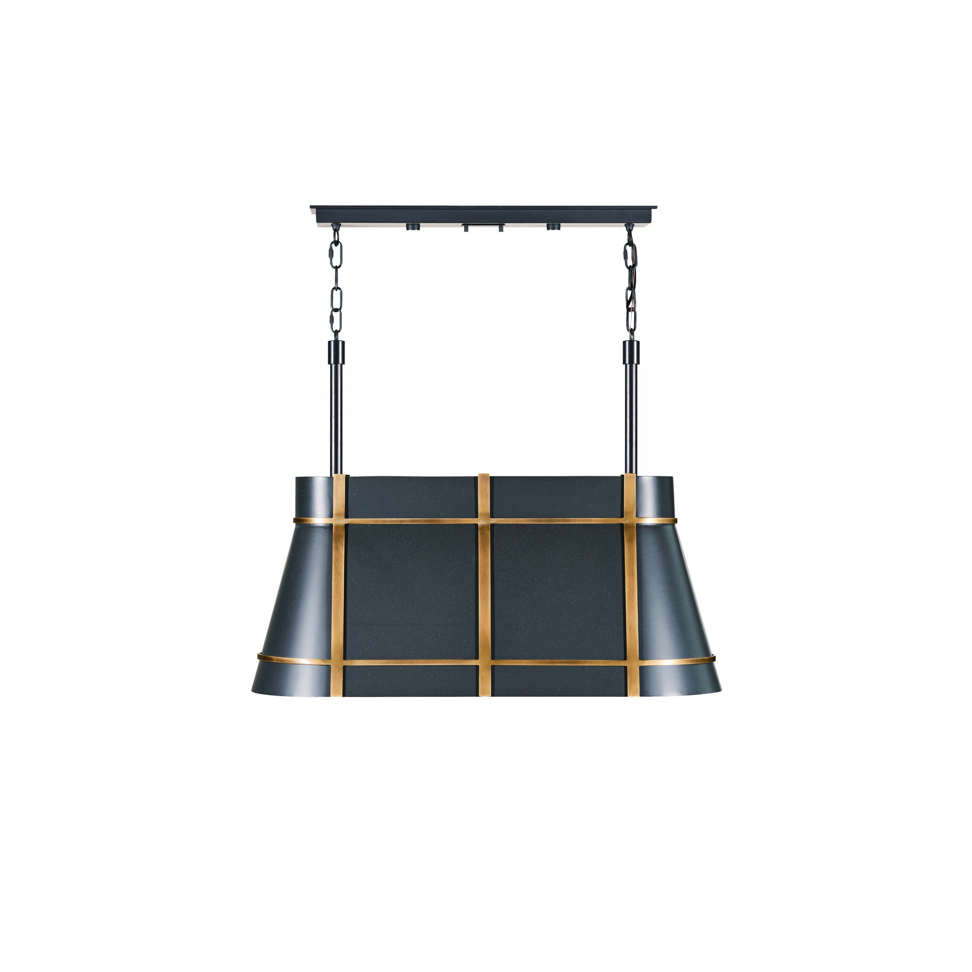 Brasserie 3-Light Linear - Blackened Zinc/Heritage Bronze