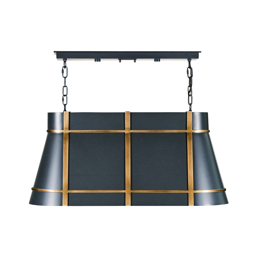 Brasserie 536N03ZNCBRZ 3-Lt Linear - Blackened Zinc/Heritage Bronze