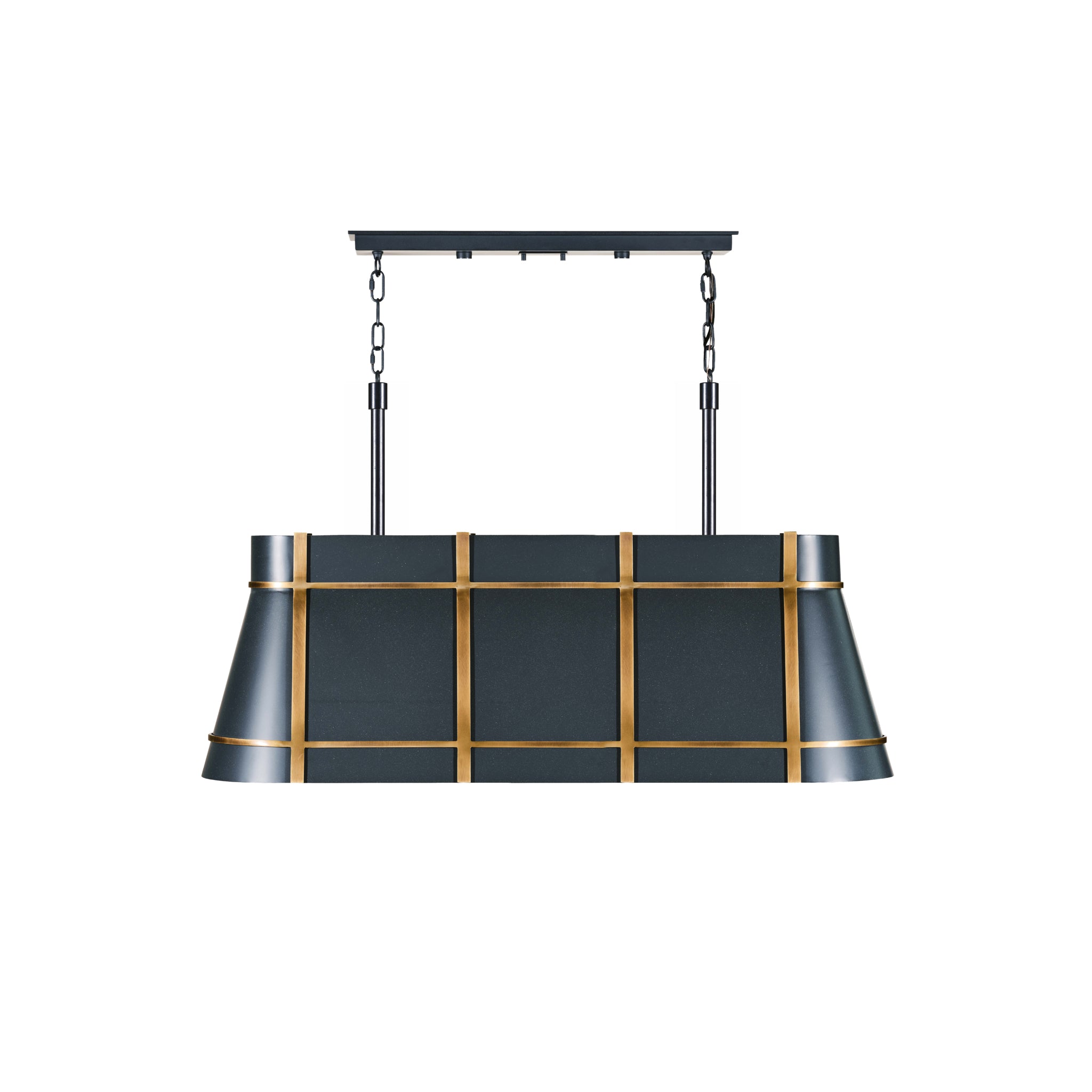 Brasserie 4 Light Linear - Blackened Zinc/Heritage Bronze