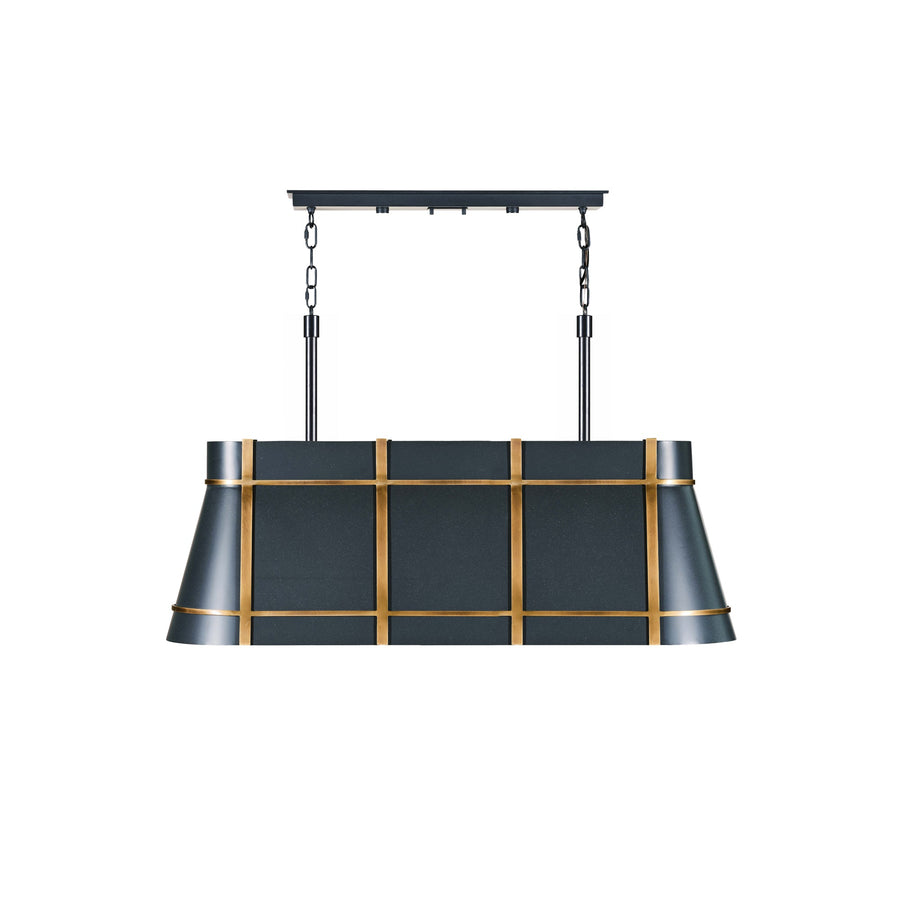 Brasserie 536N04ZNCBRZ 4-Lt Linear - Blackened Zinc/Heritage Bronze