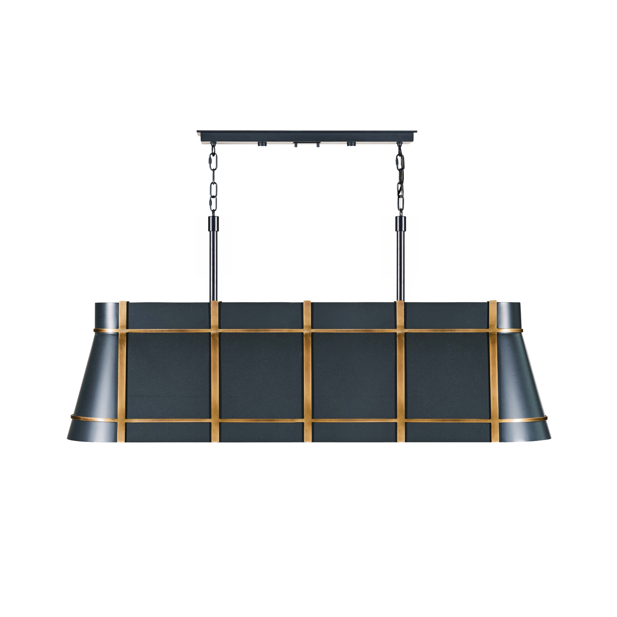 Brasserie 5 Light Linear - Blackened Zinc/Heritage Bronze