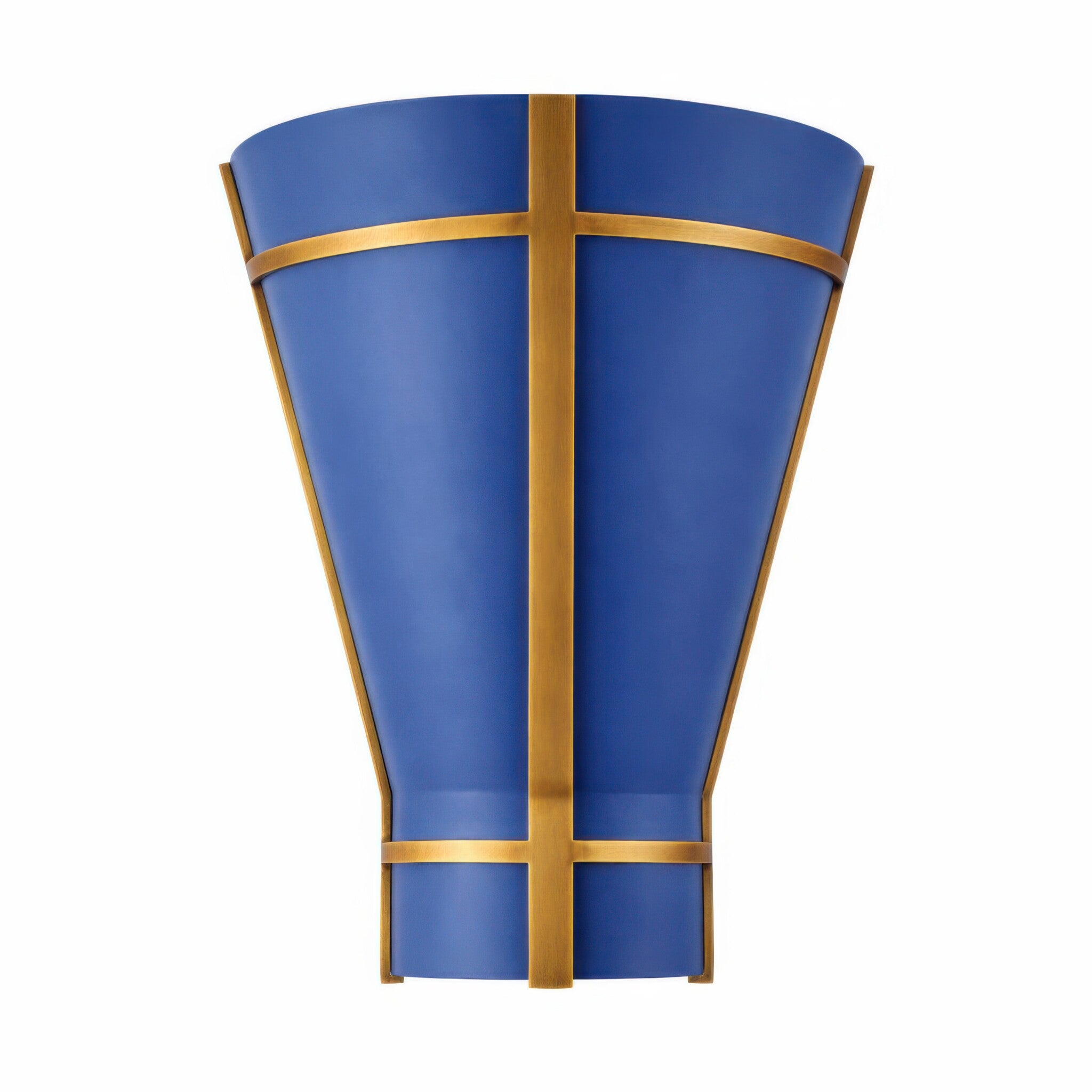 Brasserie 1 Light Sconce - French Blue/Heritage Bronze