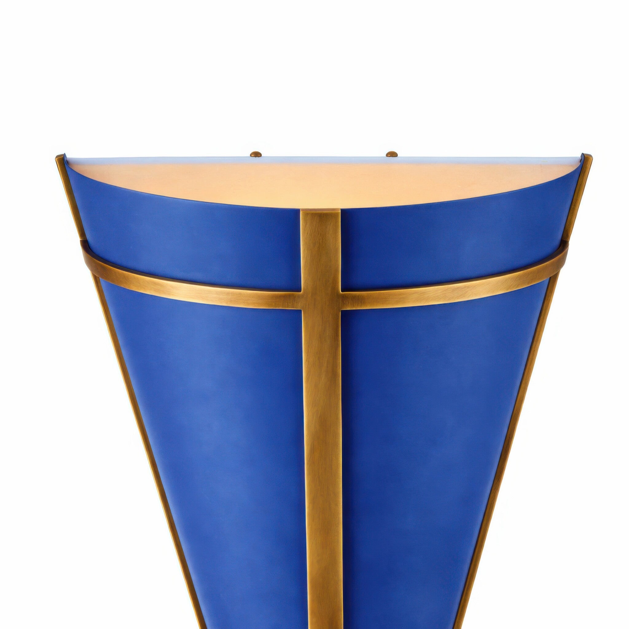 Brasserie 1 Light Sconce - French Blue/Heritage Bronze