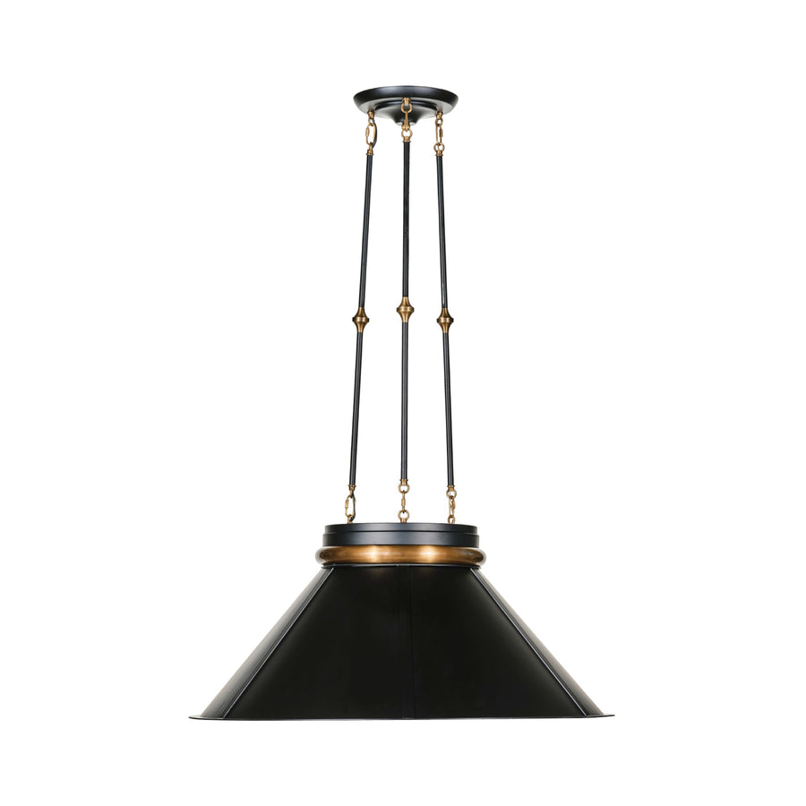 Mood Swings 540P01ABLKBRZ 1-Lt Round Pendant - Heritage Black/Heritage Bronze