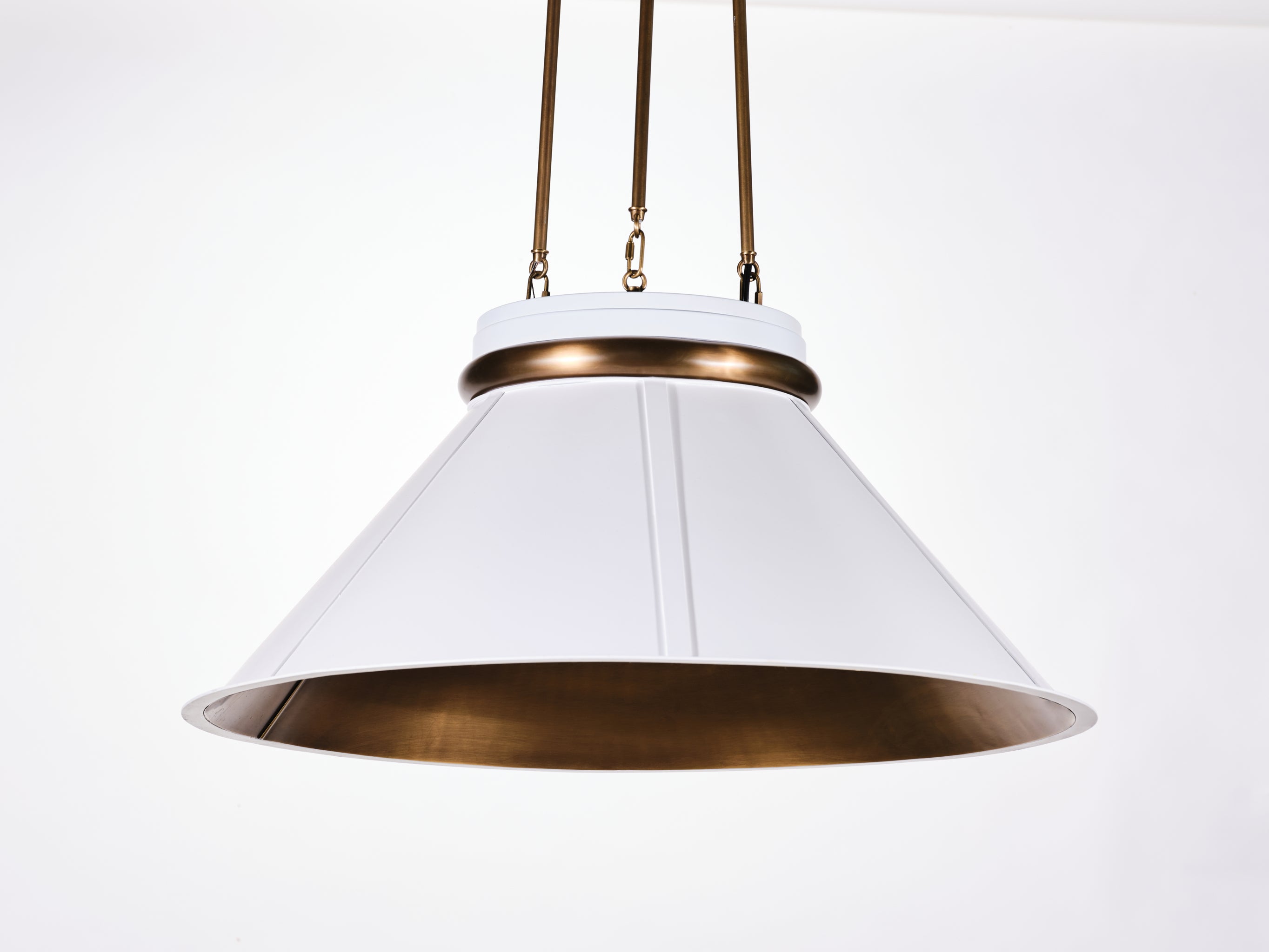 Mood Swings 1 Light Round Pendant - Heritage White/Heritage Bronze