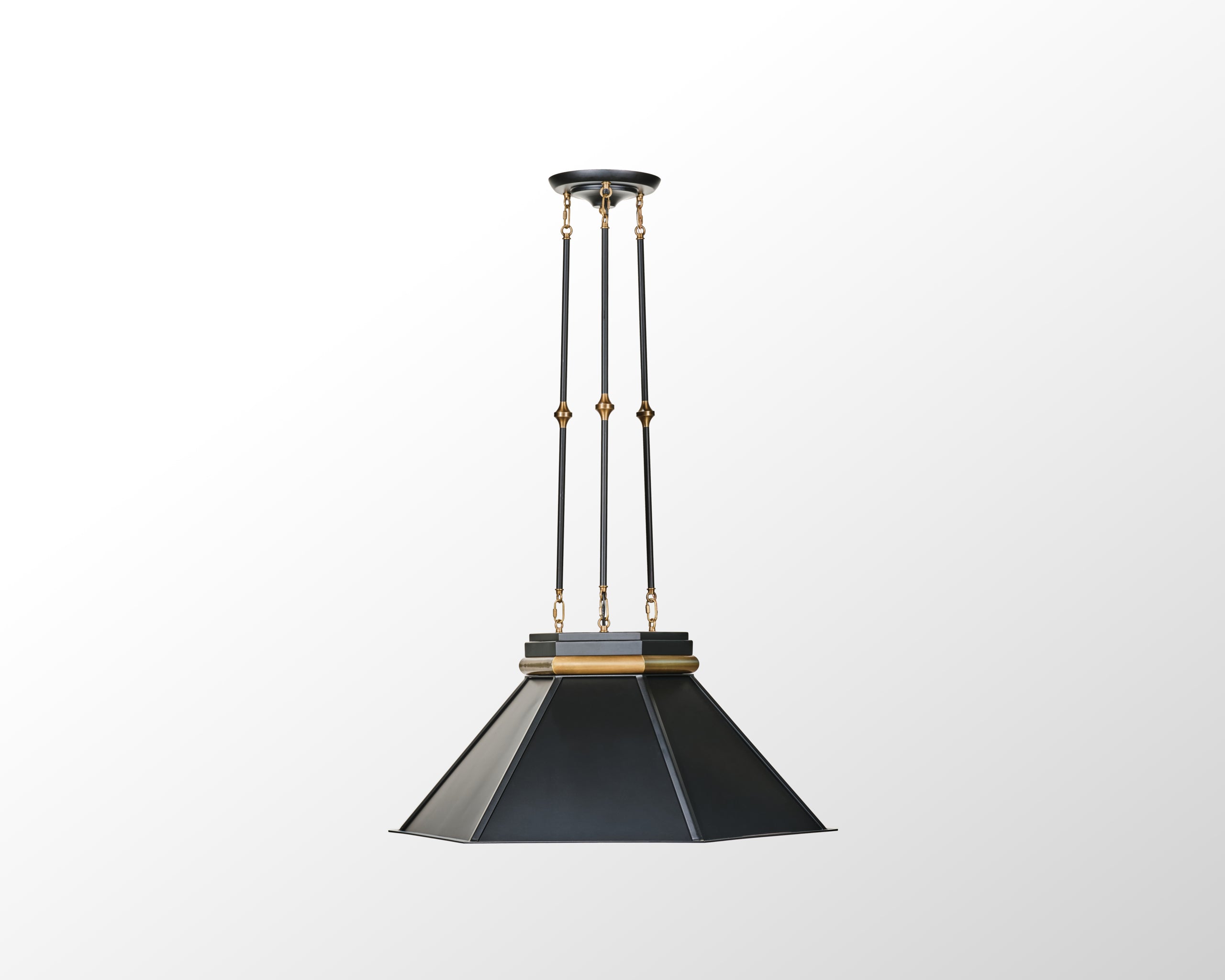 Mood Swings 1 Light Hexagonal Pendant - Heritage Black/Heritage Bronze