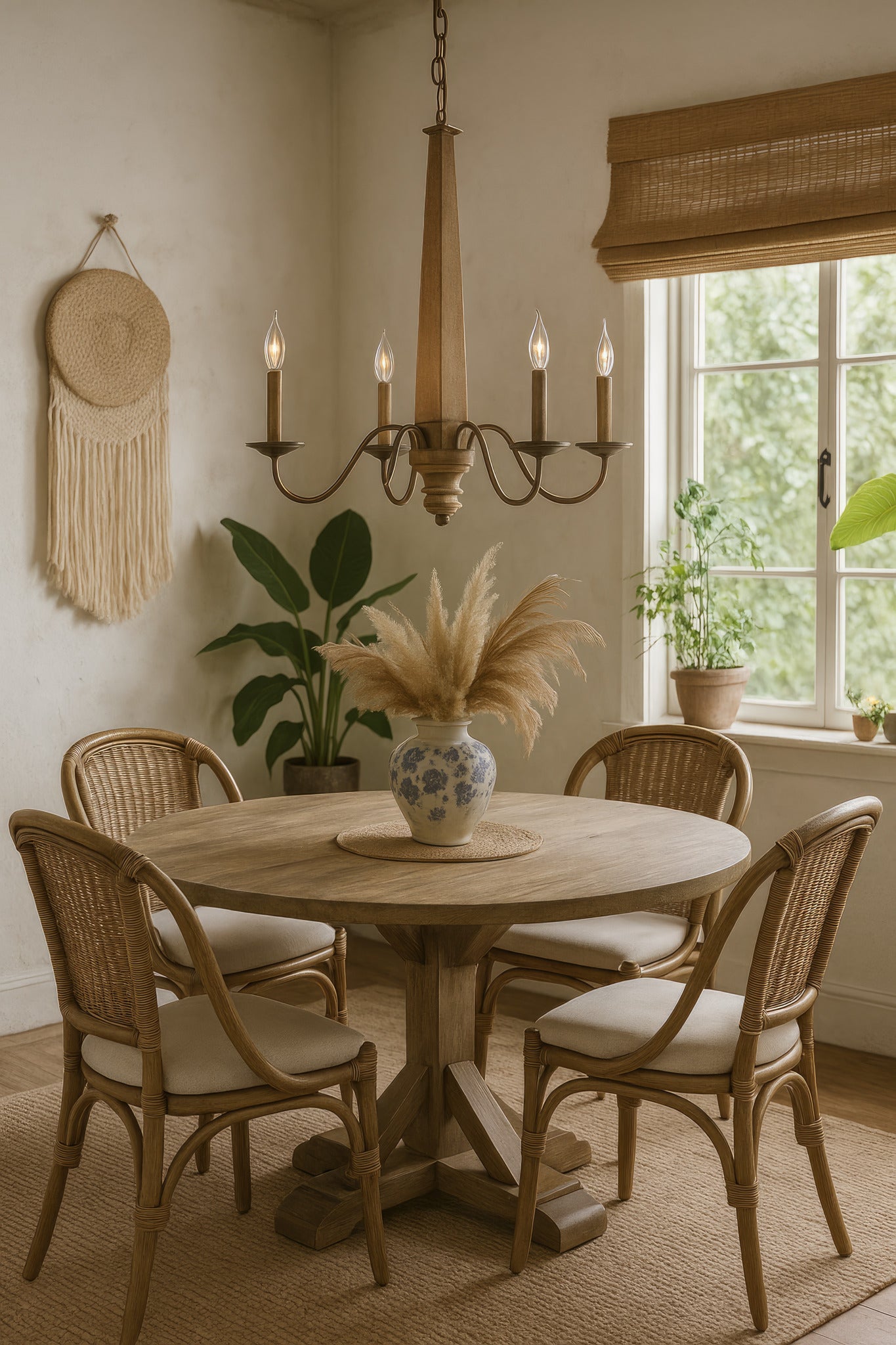 Dinner at 5 Light Chandelier - Heritage Bronze
