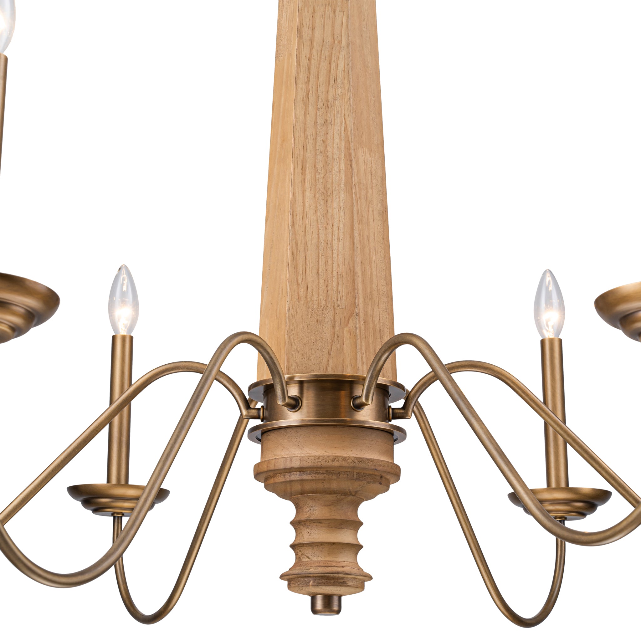 Dinner at 6 Light Chandelier - Heritage Bronze