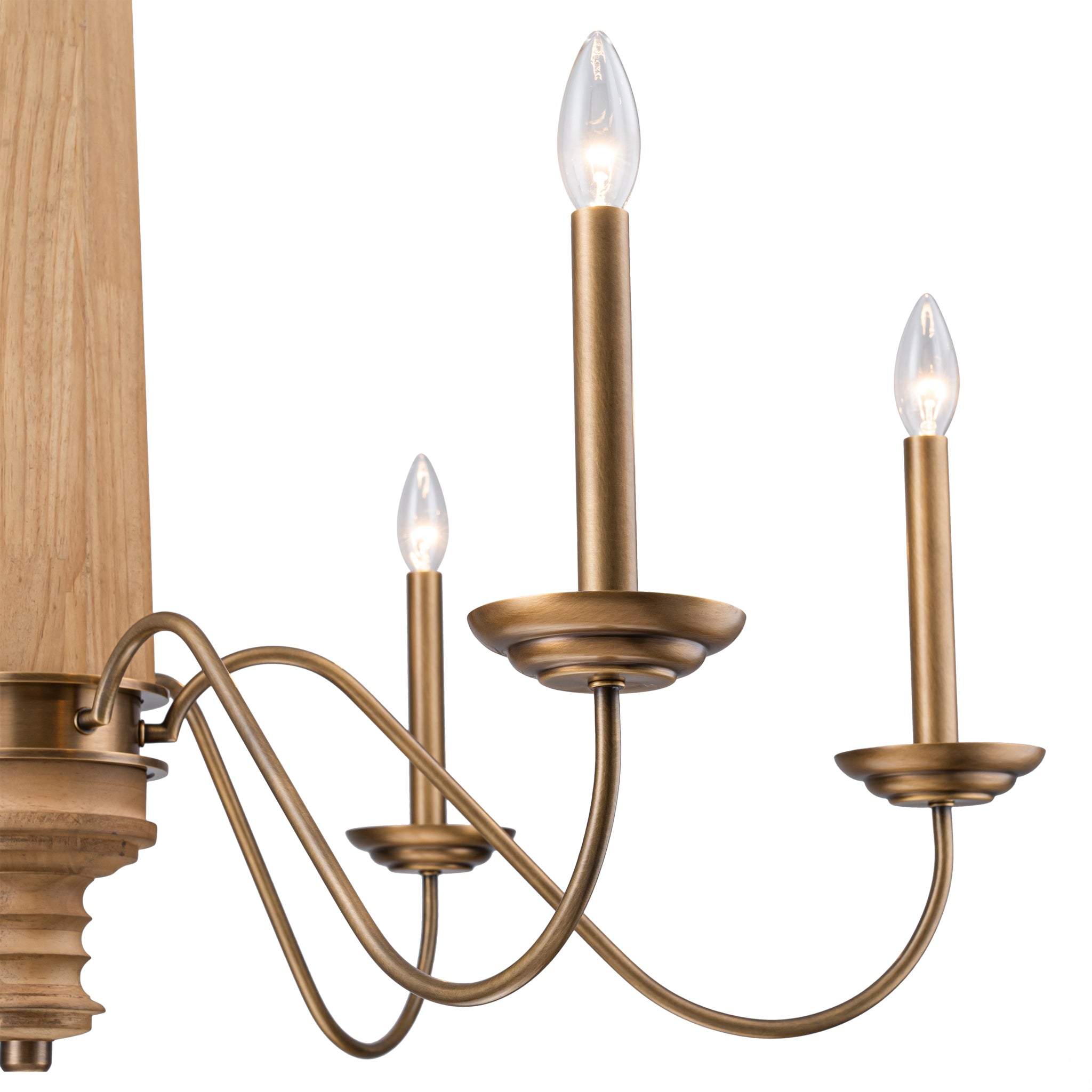 Dinner at 6 Light Chandelier - Heritage Bronze