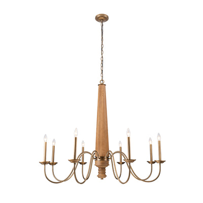 Dinner at 8 Light Chandelier - Heritage Bronze