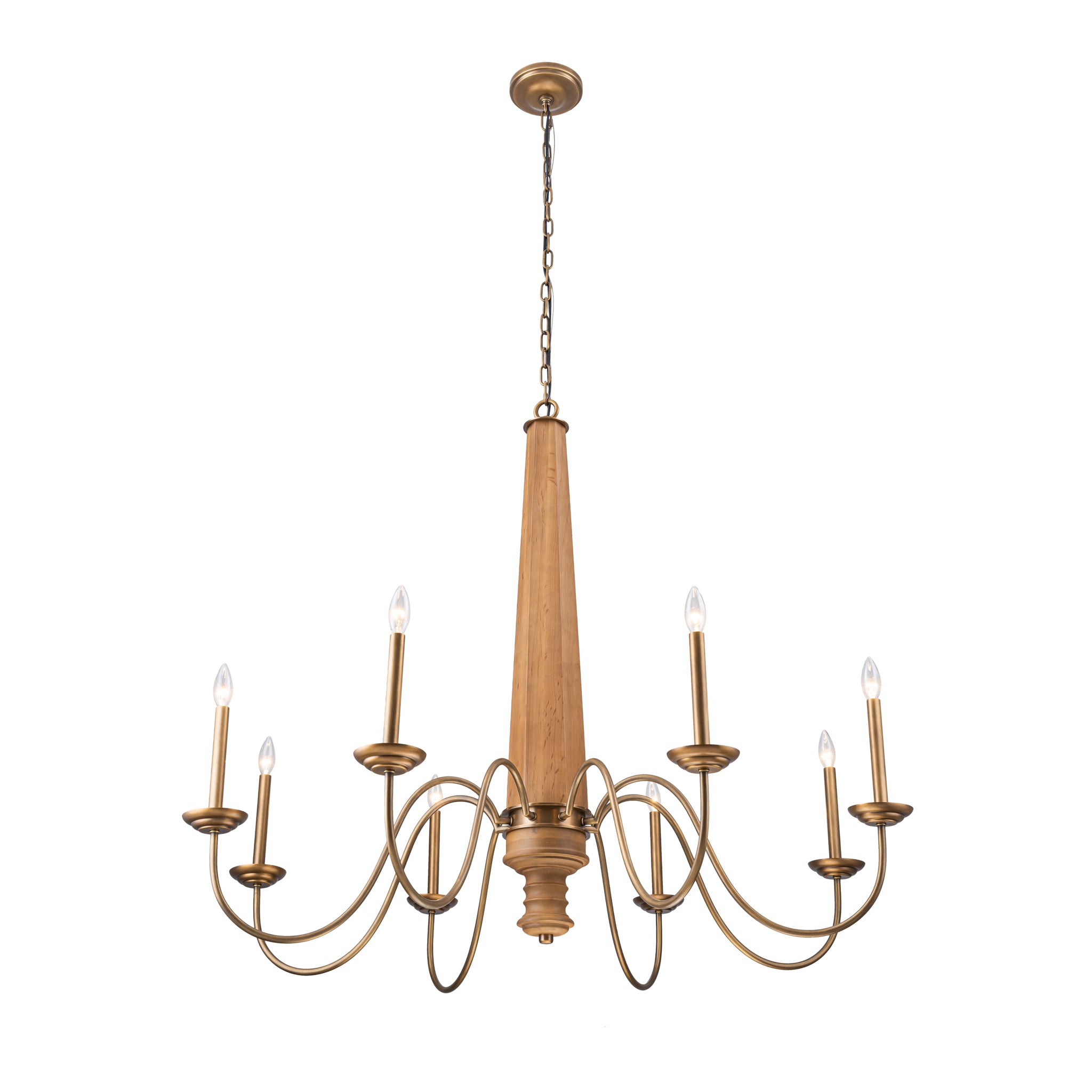 Dinner at 8 Light Chandelier - Heritage Bronze