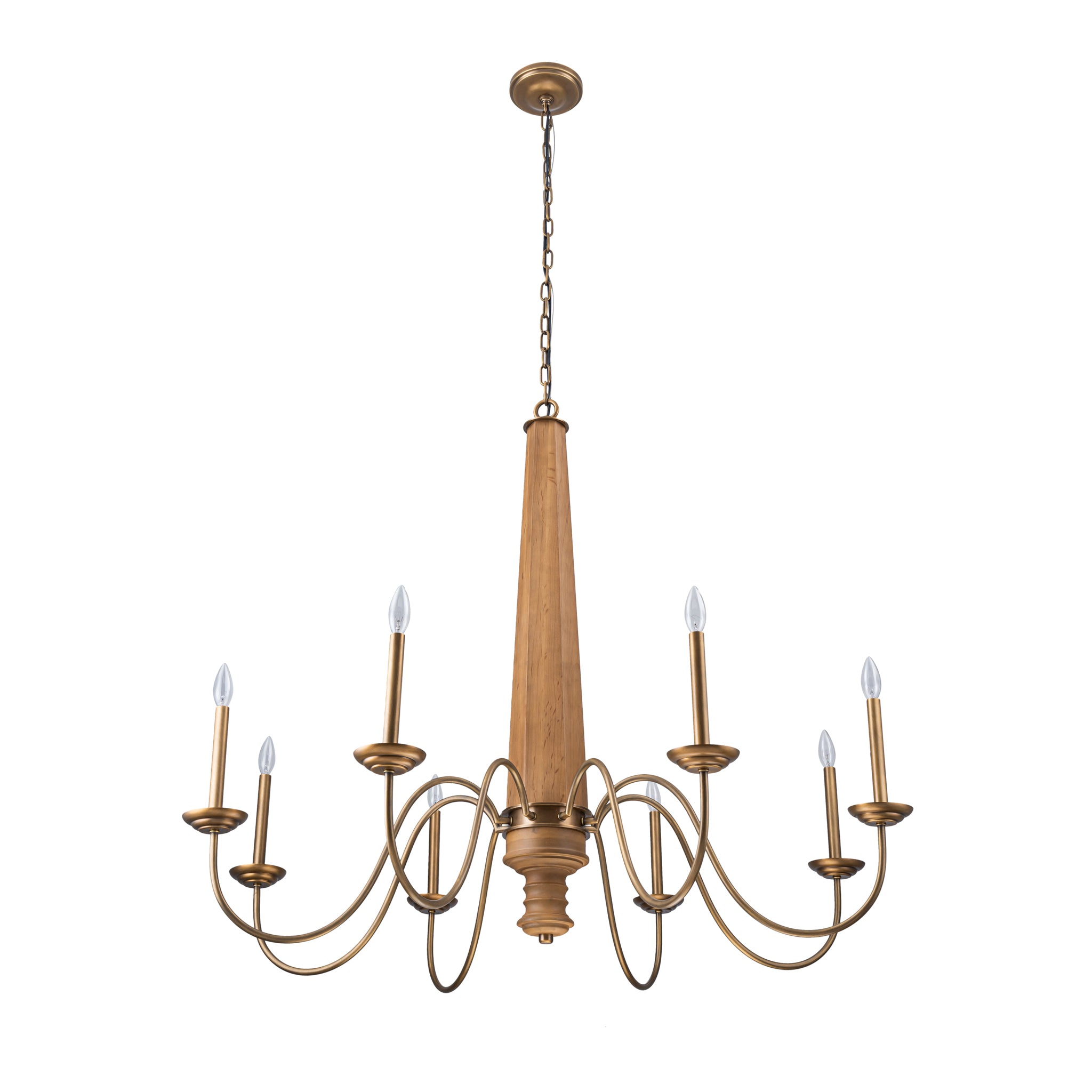Dinner at 8 Light Chandelier - Heritage Bronze